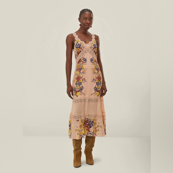 FARM Rio | Dresses | Farm Rio Pink Beauty Bouquet Sleeveless Maxi Dress |  Poshmark